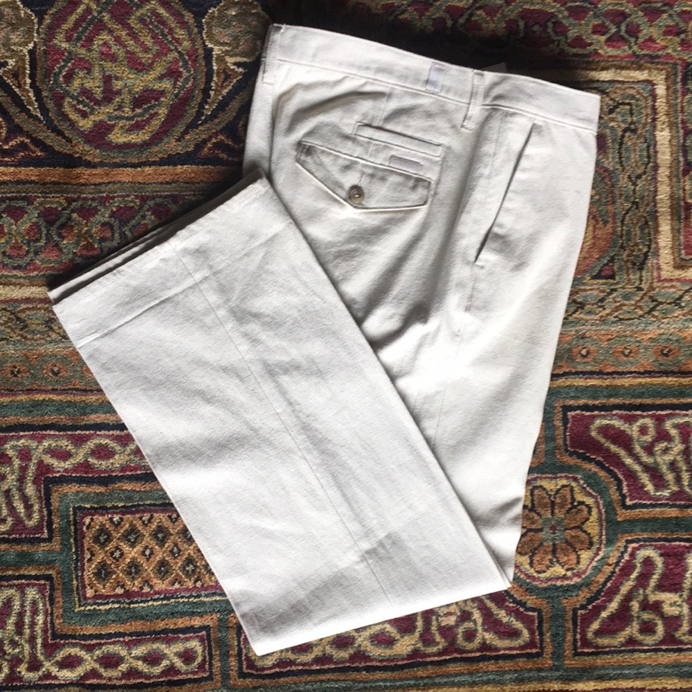 38x33 7 for all mankind cotton linen natural men's dress pant